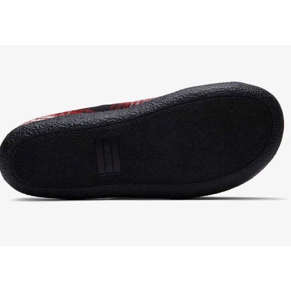 Toms Berkeley Men’s Sz 10 Slippers Red Plaid New In Box $60+ - Picture 7 of 7